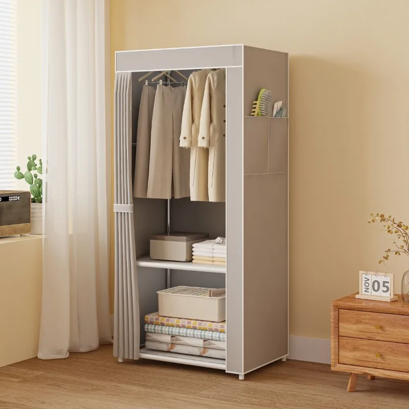 wardrobe-steel-pipe-fabric-cabinet-thickened-reinforcement-bedroom-assembly-home-wardrobe-rental-room-hanging-clothes