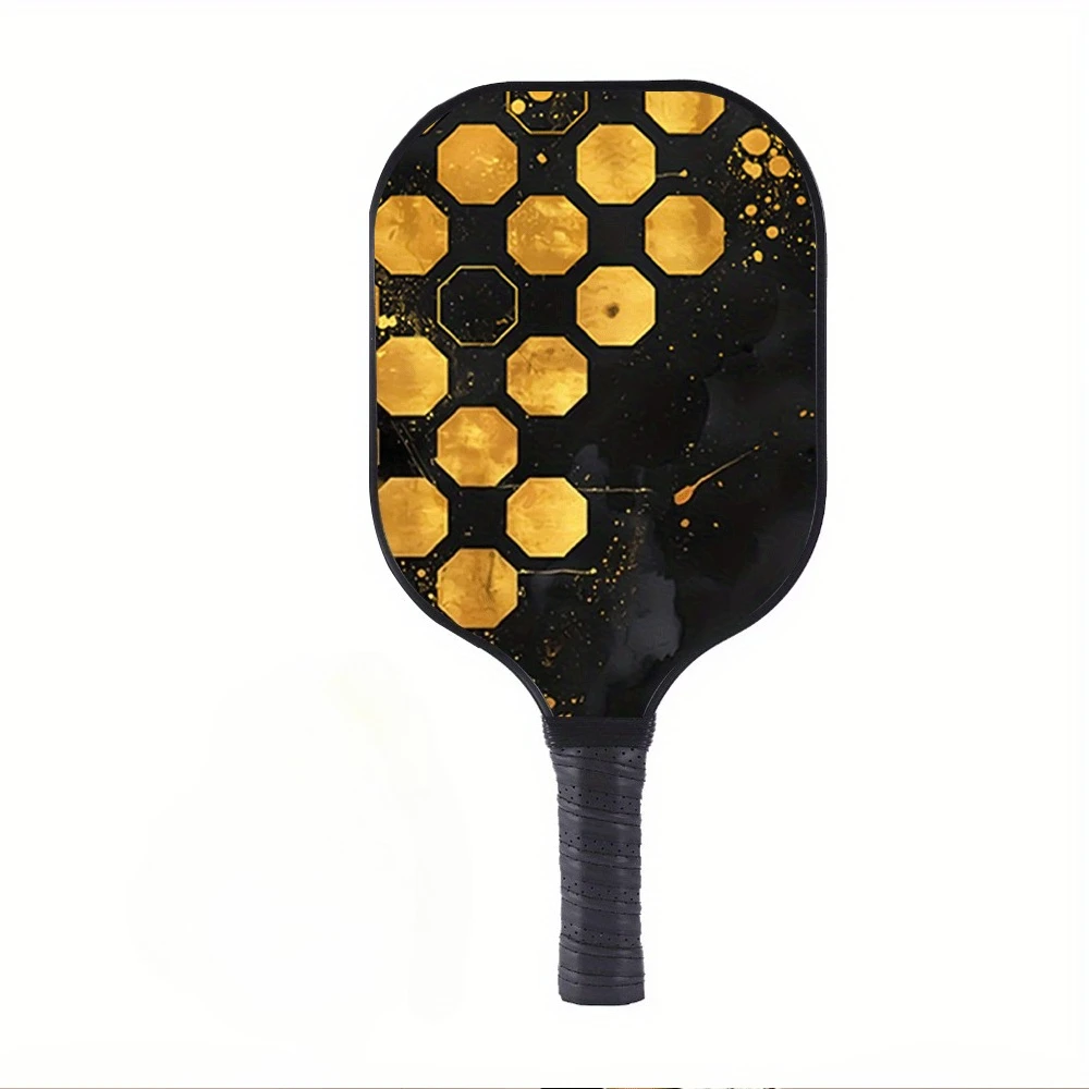 

1PC Pickleball Paddle Fiberglass Surface Lightweight Racket Honeycomb Core Anti-Slip Grip Outdoor Sports Training