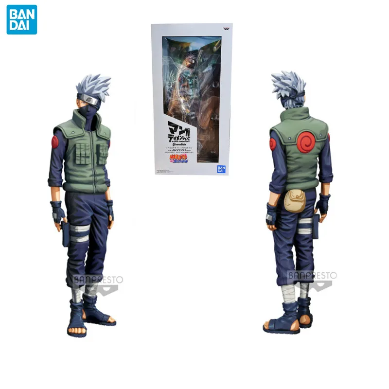 

Bandai Original NARUTO Shippuden Anime Figure Hatake Kakashi Manga Dimensions Action Figure Toys For Kids Gift Collectible Model