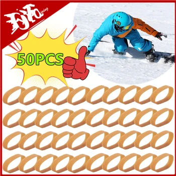 50/30/10 szt. Na narty wiążące elementy ustalające hamulec z opaską hamulcową pierścienie gumowe z taśmą narciarską wiążącą elastyczny pasek do sprzętu narciarskiego