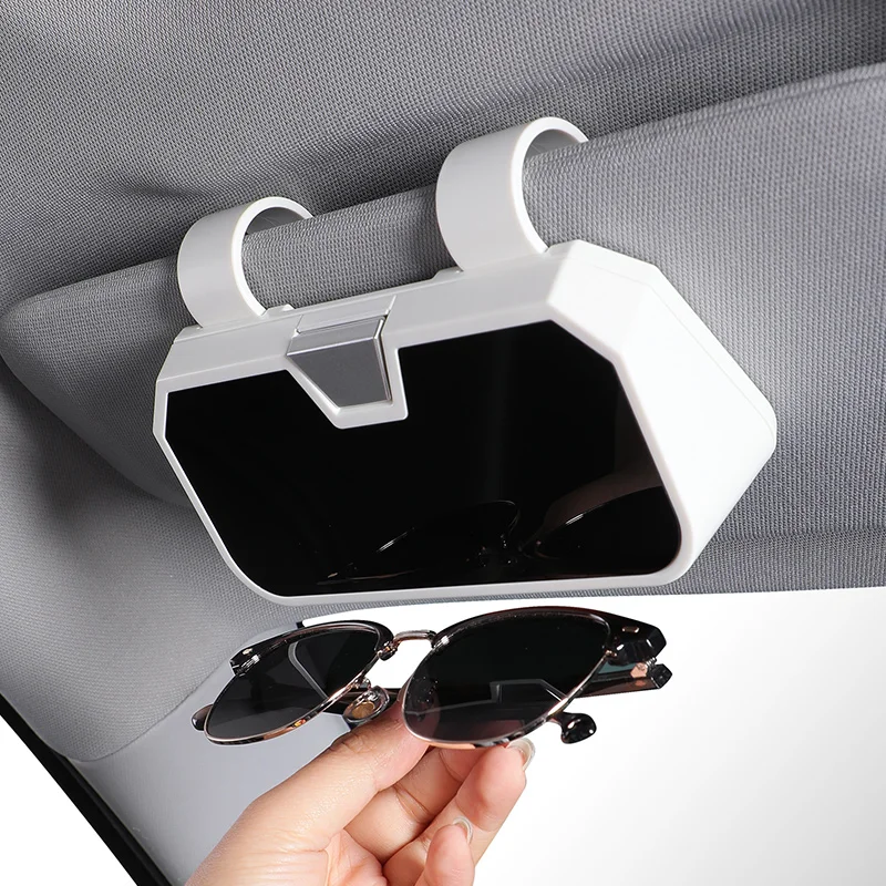 Car Logo Glasses Case Sun Visor Sunglasses Card Organizer Box For BMW X1 X2 X3 X5 X6 X7 M3 M4 F15 F25 F30 E36 E39 E46 E87 E90