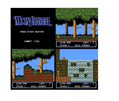 Moon Crystal for FC Console 60Pins Video Game Card