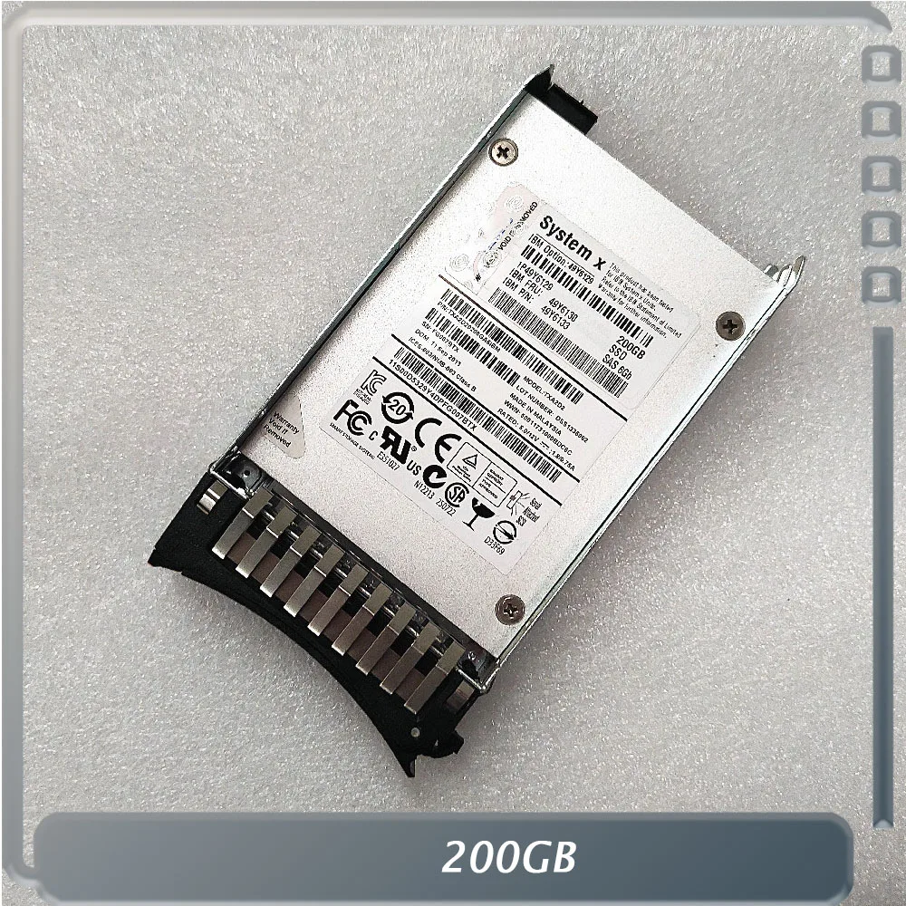 200GB untuk Sistem IBM X M4 49Y6130 49Y6133 SAS Server Solid State Disk 2.5 Inci