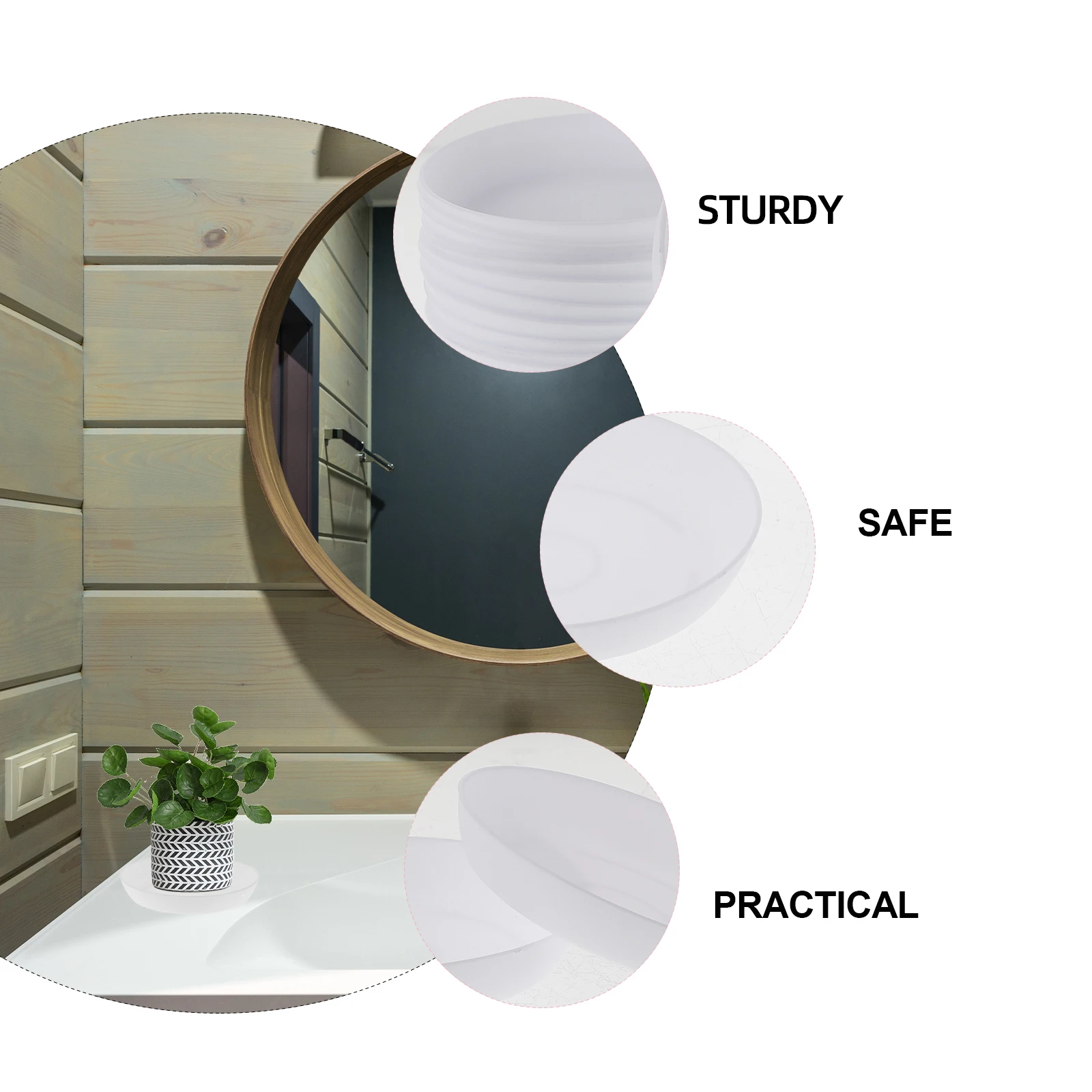 

12pcs Succulent Water Trays Flowerpot Base Saucers Plastic Drainage Tray Round Plant Pot Catcher Leakproof for Indoor Balcony