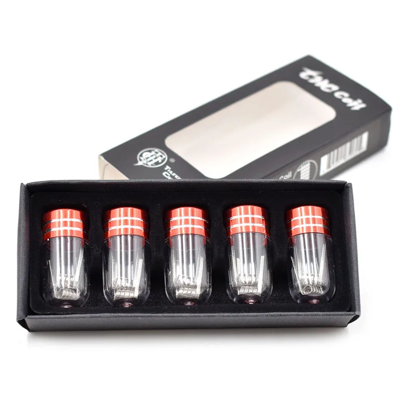 ThunderHead Creations-bobina de alambre Ni80 3/4 Core fundida Clapton SS316, bobina de 0,3 ohm para Blaze Solo RTA RDA Tauron, 10 unids/lote/caja (2 piezas/tubo)