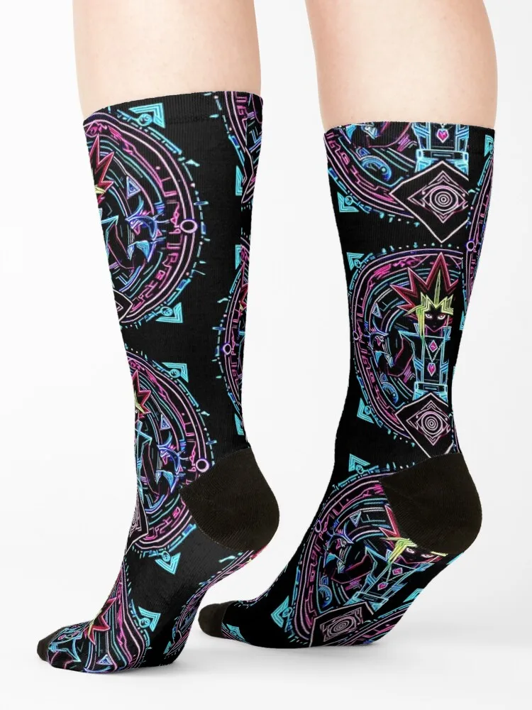 Neon Yugi Socks warm winter Novelties halloween cotton Women's Socks Men's
