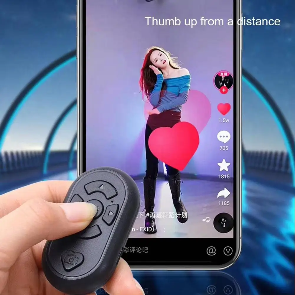 

Button Rechargeable Multi-function Remote Control 6-Button Remote Video Wireless Control Controller Gamepad Live Charging R1E0