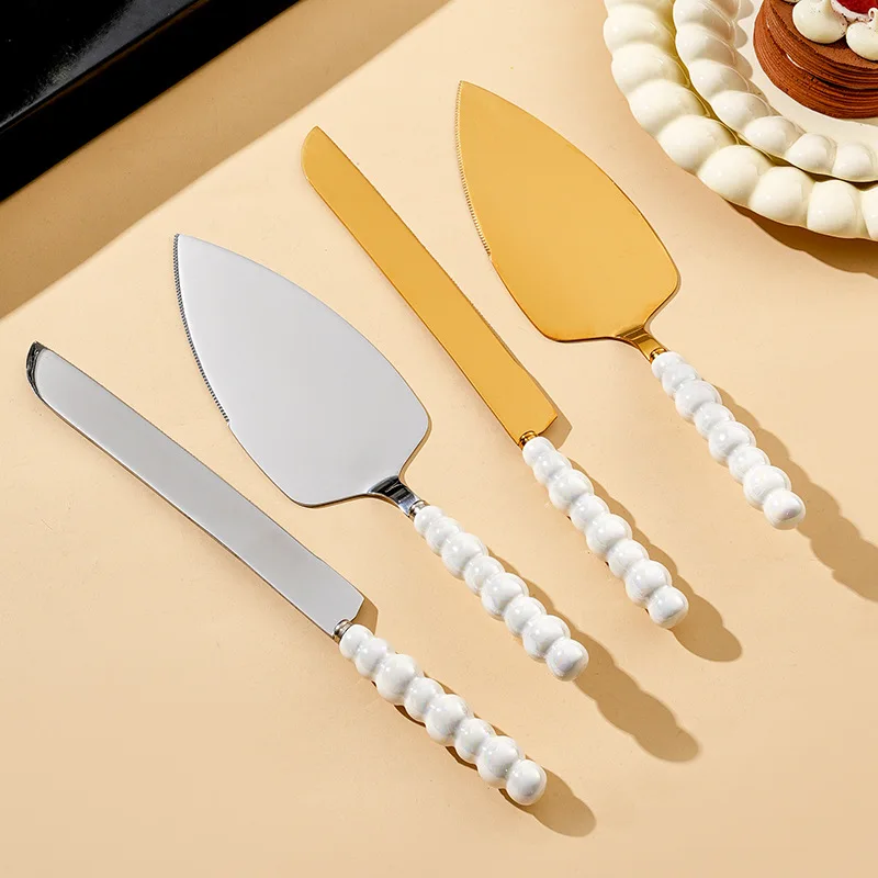 Cake Knife and Shovel Server Set, suitable for Christmas, Thanksgiving, weddings, engagements, birthday parties