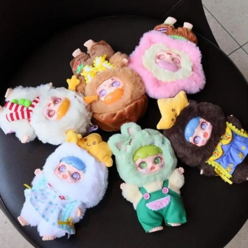 Naughty Animal Rong Rong Every Day Series Blind Box Cute Vinyl Plush Doll Mystery Box Anime Figure Surprise Bag Pendant Toy Gift