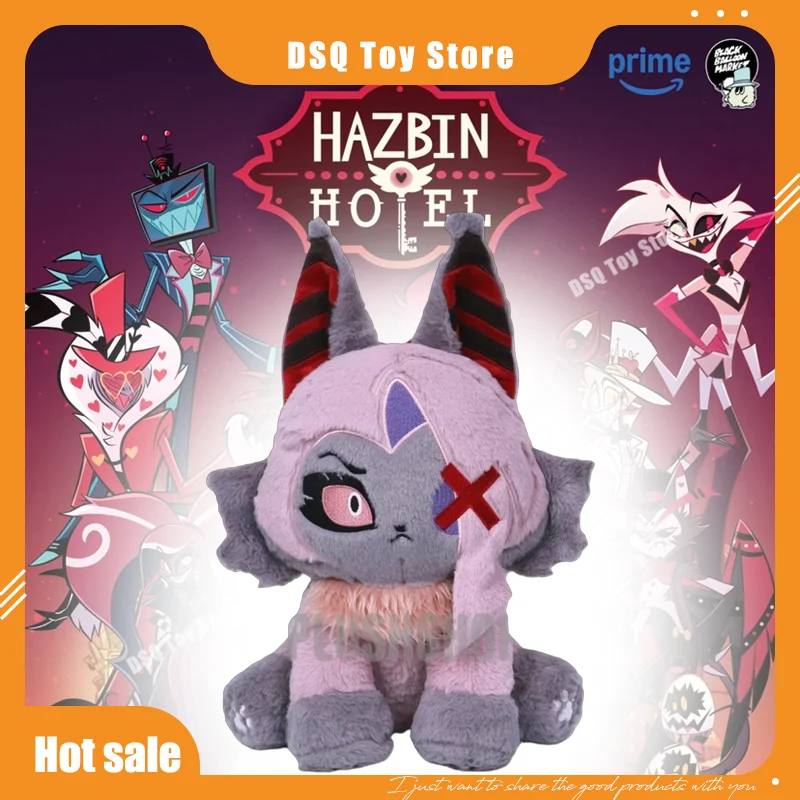 Hazbin Hotel Pelúcia Novo produto Vaggie Meow Hell Inn Vicky Cat Boneca grande de pelúcia parece macia e sentada com cerca de 43 cm de altura