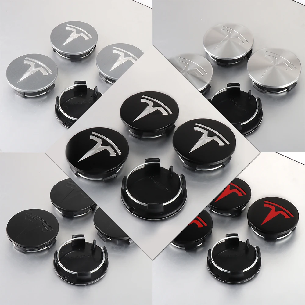 56mm Car Wheel Center Hub Caps Rim Cover For Tesla Model 3 Y S X 2021 Roadster Cybertruck Juguete SpaceX Mod WYE Coil K80 Bonina 