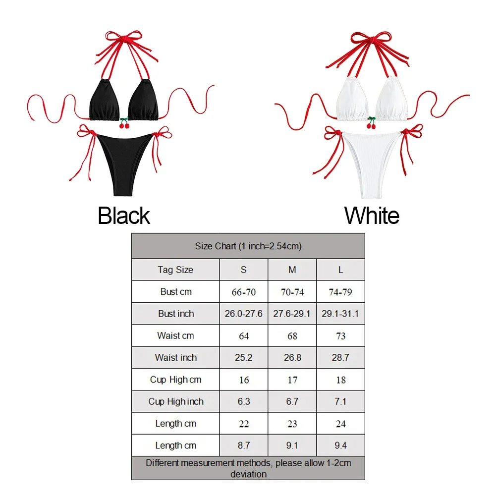 Sexy Low Waisted Bikini Set Swimsuit Beach Female Swimwear Women Halter Solid Strappy Beachwear Bathing Suits Brazilian Biquini