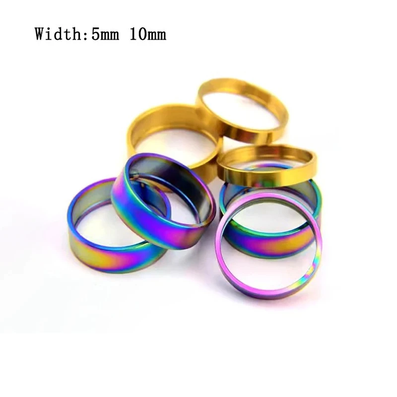 Titanium Alloy Washer Mountain Bicycle Wrist Set Front Fork Gasket Bike Stem Handlebar Spacers Ring Gasket
