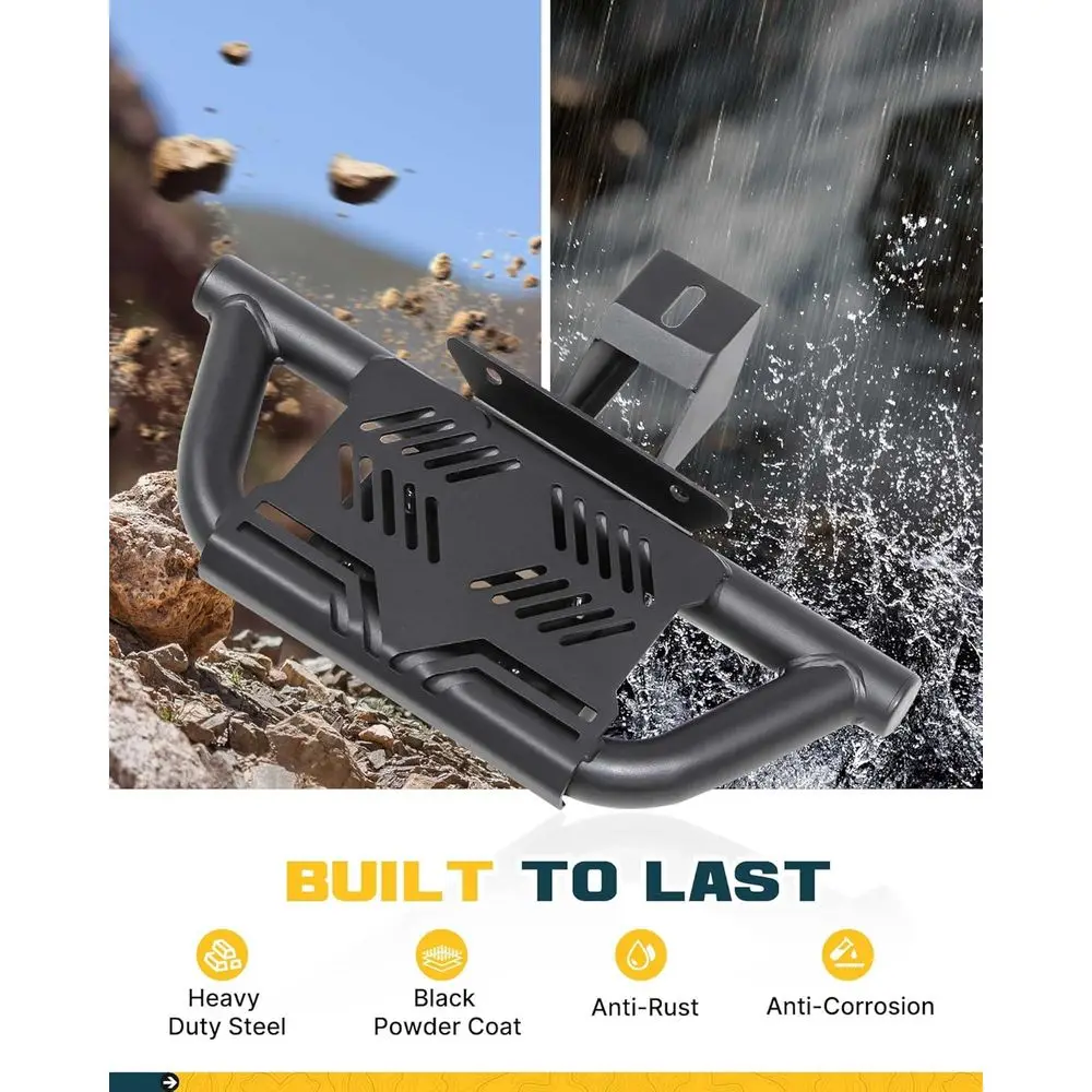 Side Steps Fit for 2007-2018 Jeep Wrangler JK 4-Door Running Boards 350 LBS Load (NOT for Rock Rails)