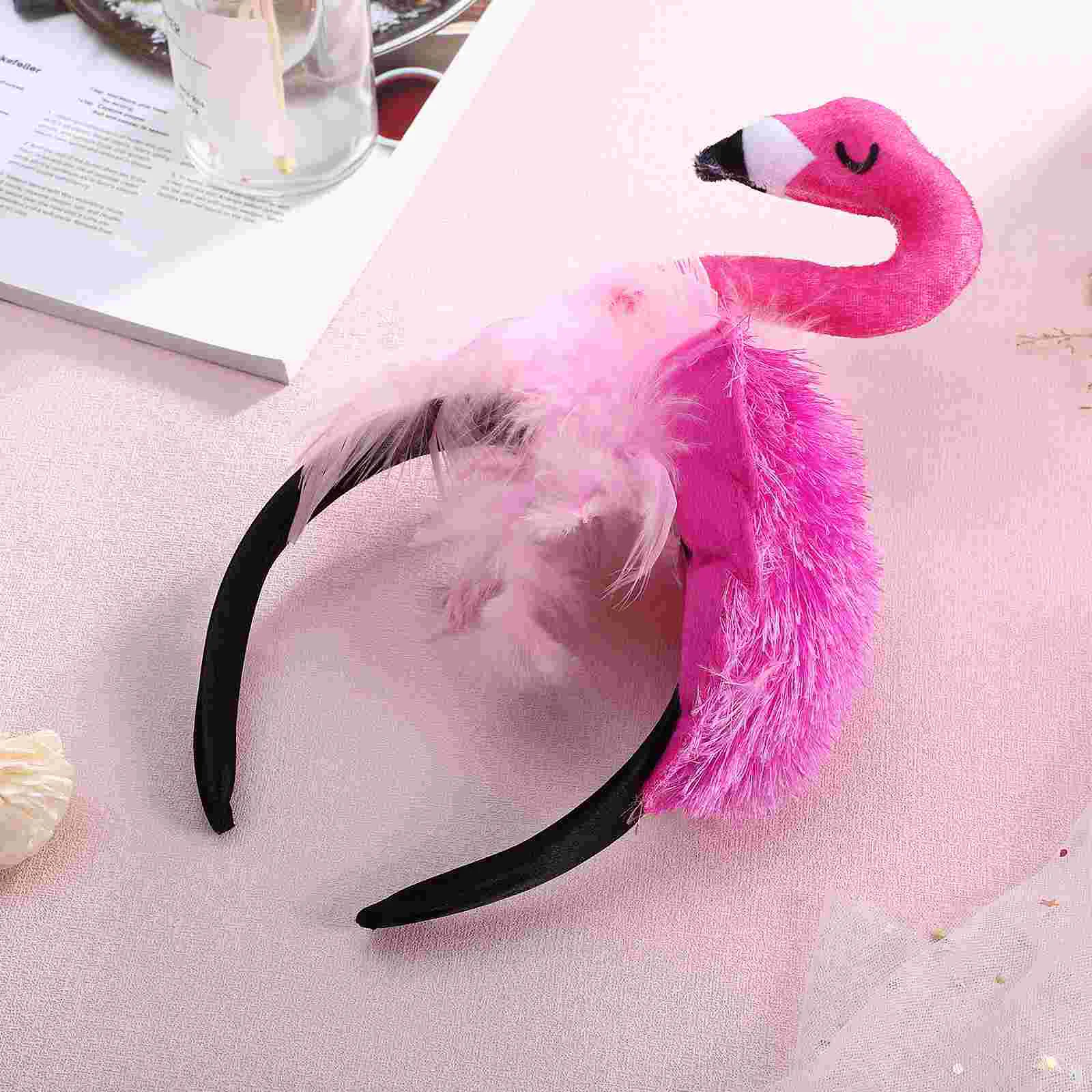 Flamingo Headband Kids Birthday Party Hats Holiday Tropical 