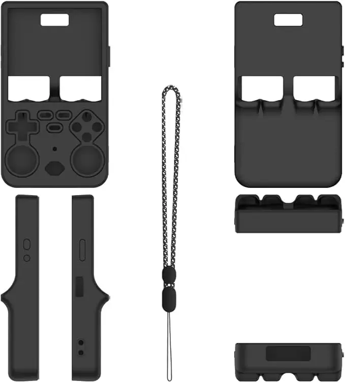 For R36 Ultra game console storage bag EVA hard shell anti pressure waterproof bag anti scratch screen protector silicone case