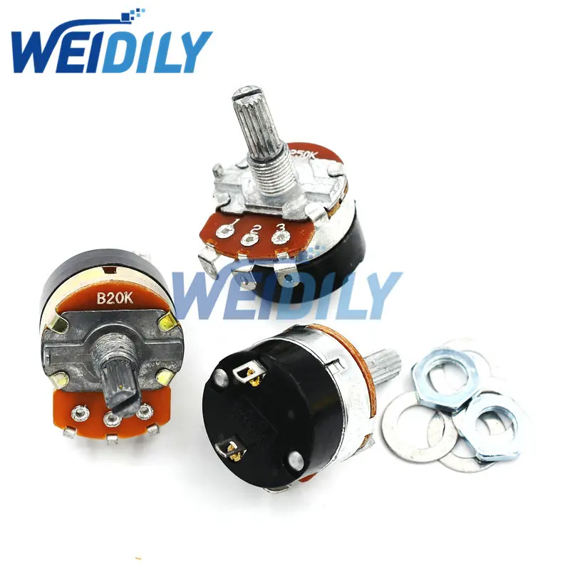 1PCS WH138-1 Adjustable Resistance Speed Regulator With Switch Potentiometer WH138-1 B5K B10K B20K B50K B100K B250K B500K