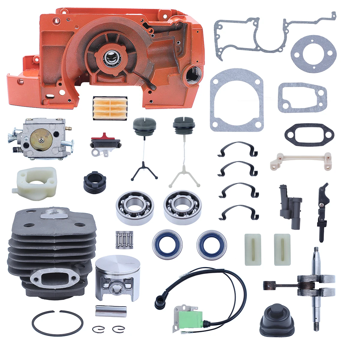 Kit cilindro carter albero motore 52mm per Husqvarna 268 272 XP carburatore COZil parti di ricambio per attrezzi da giardino