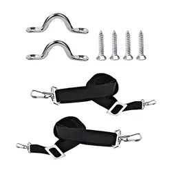 2Pcs Adjustable Bimini Top Straps Eye Straps with Loops Hook Boat Awning Hardware 28