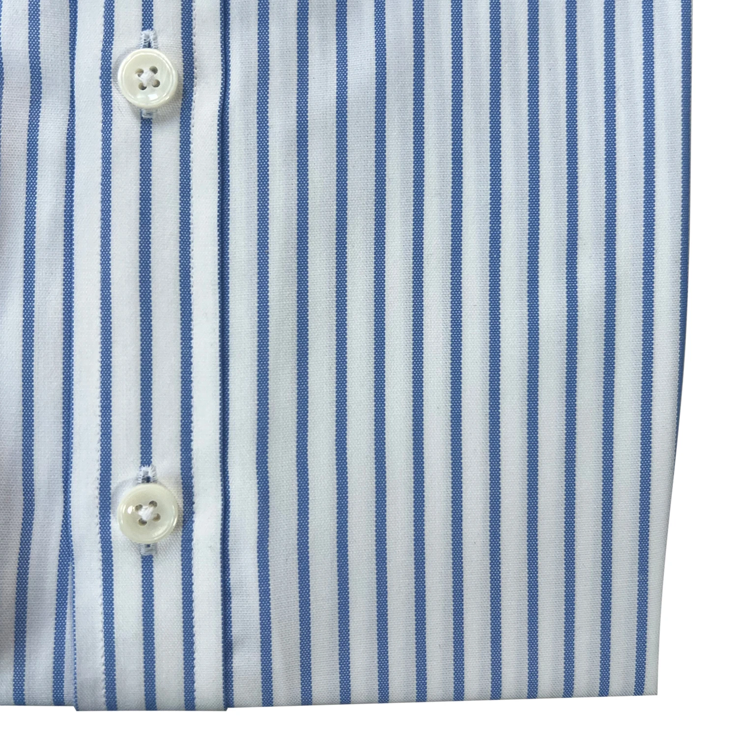 2026 Luxury Dress Shirt Blue Chalk Stripe High Thread Counts Bamboo Blend Business Shirts Wrinkle Resistant Tailored Men Shirts - view 2