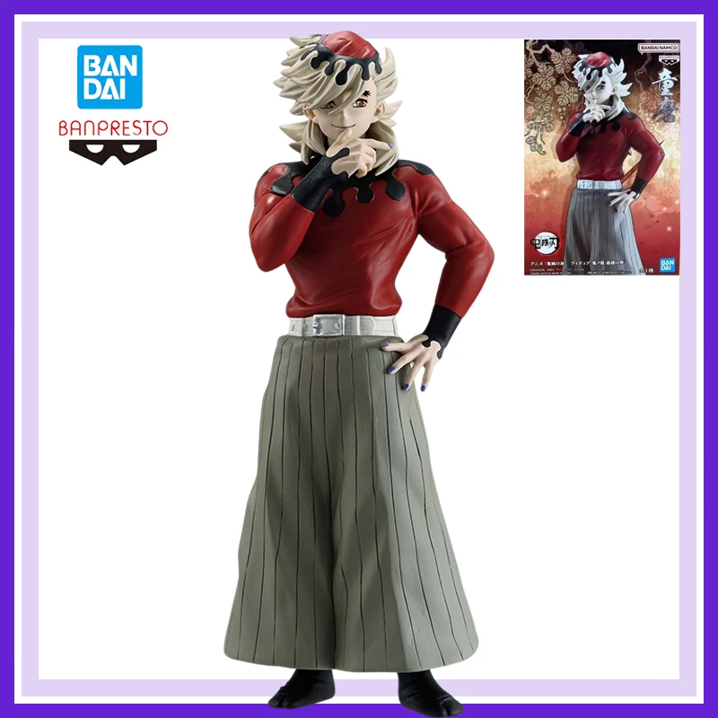 

Оригинальный Bandai Banpresto, новинка, убийца демонов Kimetsu No Yaiba, демон, одежда Douma, аниме-фигурки, модель 17 см, игрушка из ПВХ