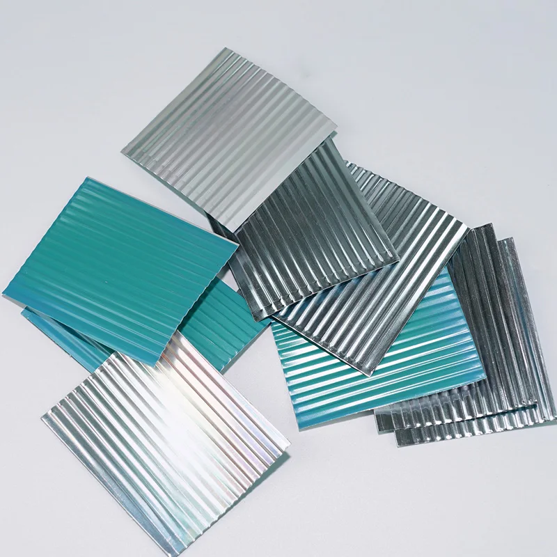 Arkusz aluminiowy falisty 5x5cm, ręcznie robione zestawy modelarskie, stół do piasku, DIY, fabryka, akcesoria do płytek bram rolowanych, 3 szt./5 szt.