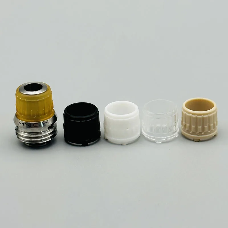vape Monarchy MNCH Knob Style Drip Tip 5.2mm Inner diameter POM PC PEEK PEI material for BB / Billet / Boro AIO Box Mod vape mod