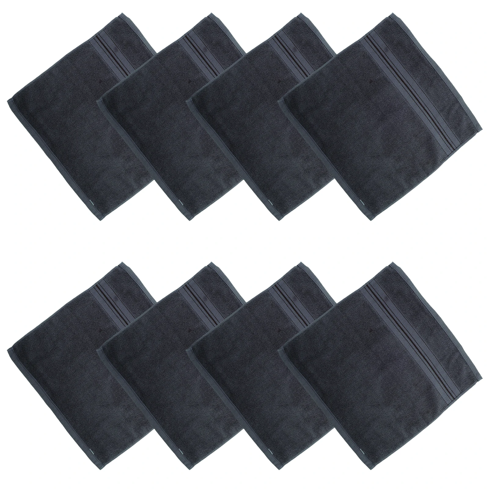 

12pcs Cotton Face Towels Bath H Towels Absorbent for Bathroom Kitchen Gym Spa Office