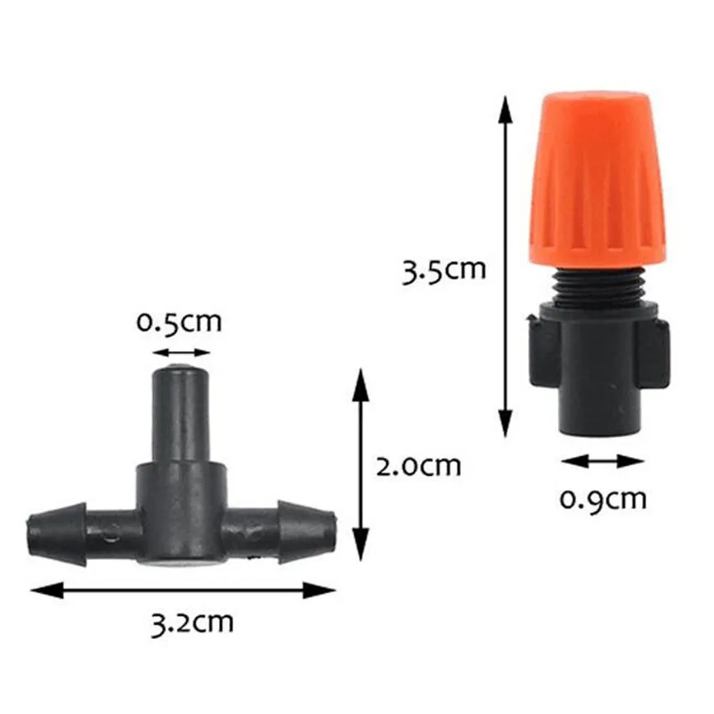 20/50pcs Drip Adjustable Switchable Irrigation System Watering Sprinklers Emitter Drippers Single Head Atomization Nozzle