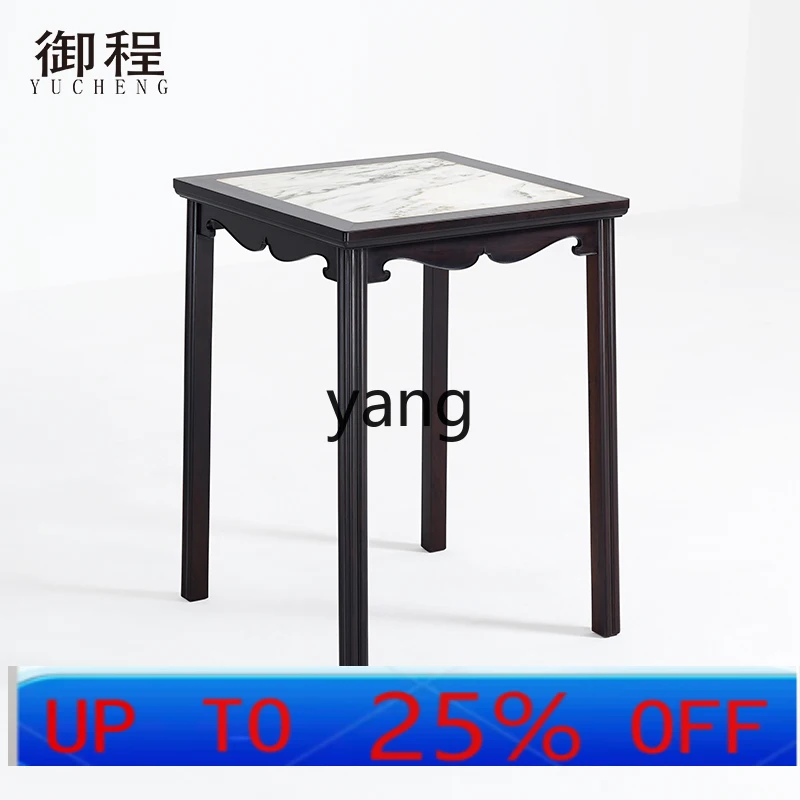 Lh log paint-free wax-free marble square table natural marble square tea table