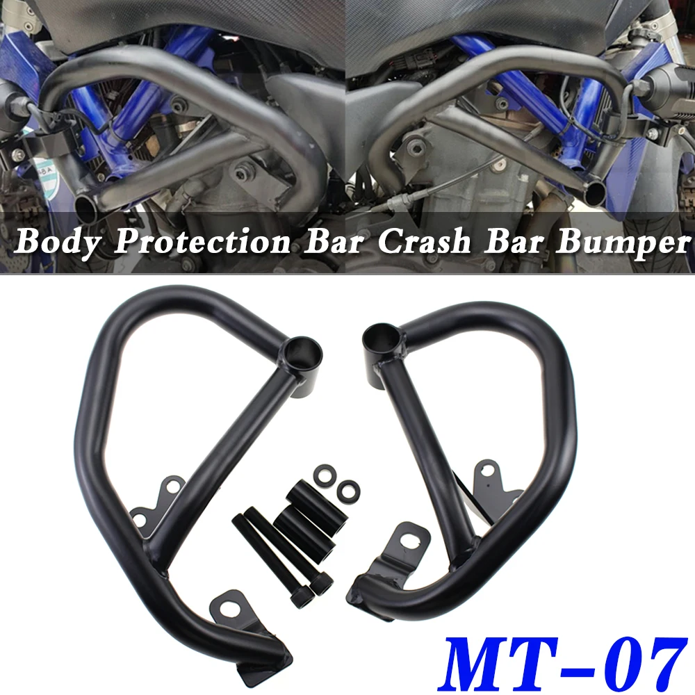 Motorcycle Accessories Engine Guard Bumper Crash Bars Stunt Cage Frame Protection For YAMAHA MT-07 MT07 FZ-07 FZ07 2014 - 2019