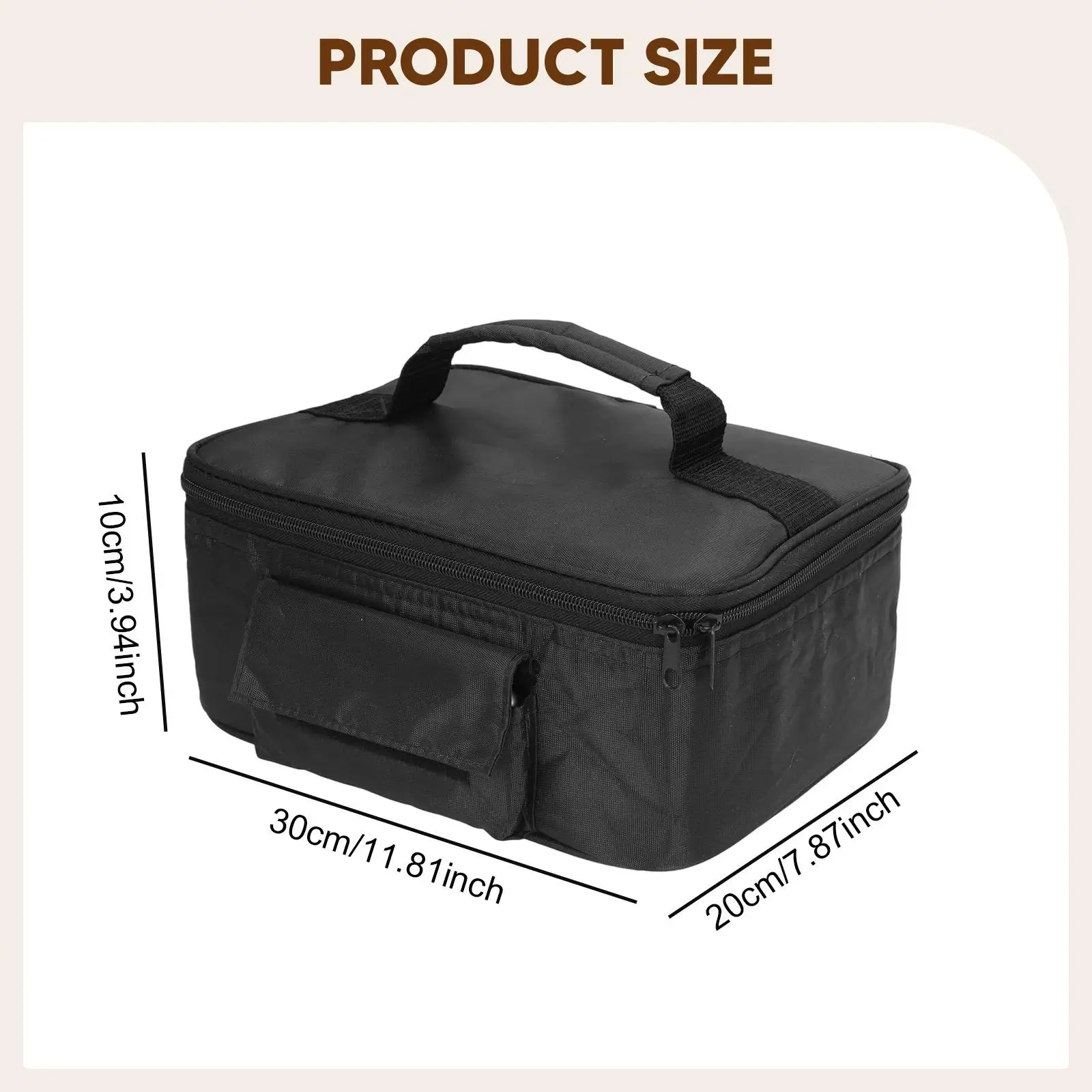 

Personal Microwave Food Insulation Bag Lunch Heater Reusable Portable Electric Lunch Box for Thermal Meal Prep
