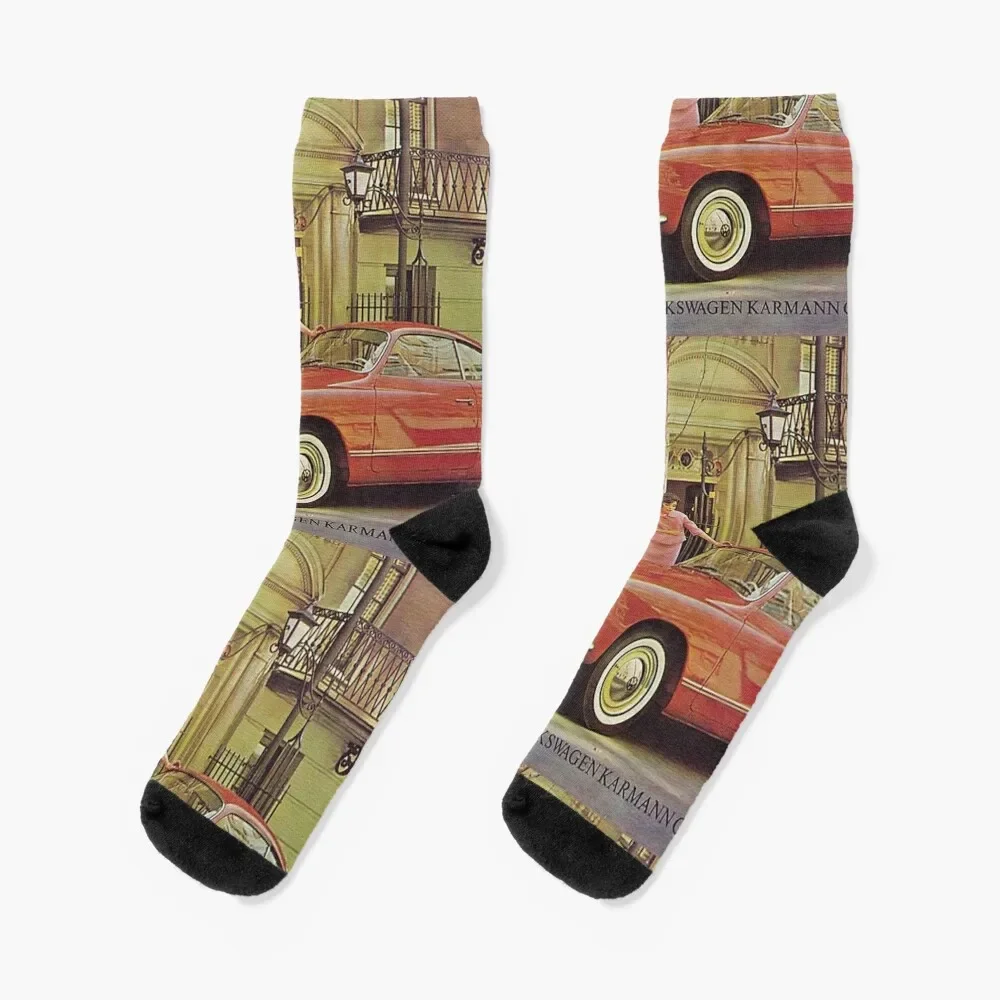 Karmann Ghia.. Vintage Fifties Socks professional running Heating sock happy Socks Ladies Men's