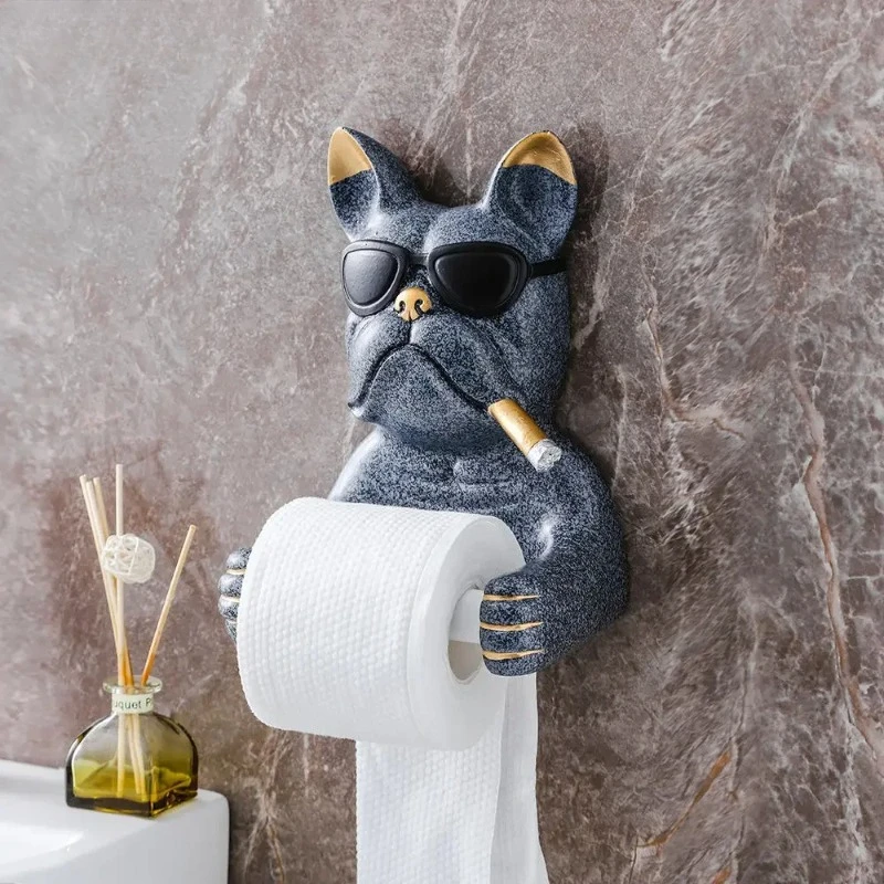 

Creative and Cute Dog Tissue Holder Toilet Toilet Toilet Paper Storage Rack