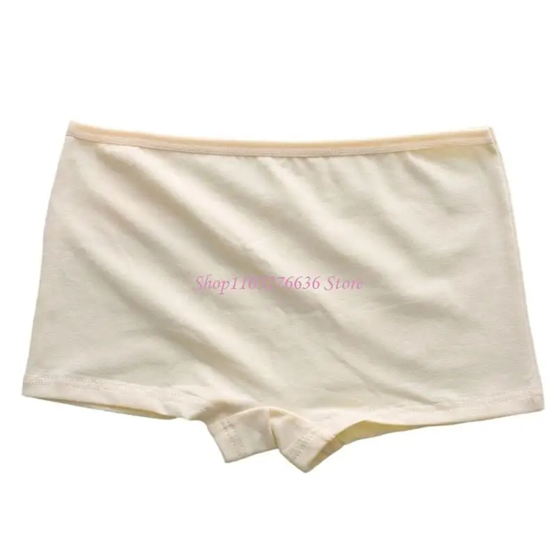 R6FD Students Strechy Cotton Briefs Smooth Waist Briefs Extended Size Optional