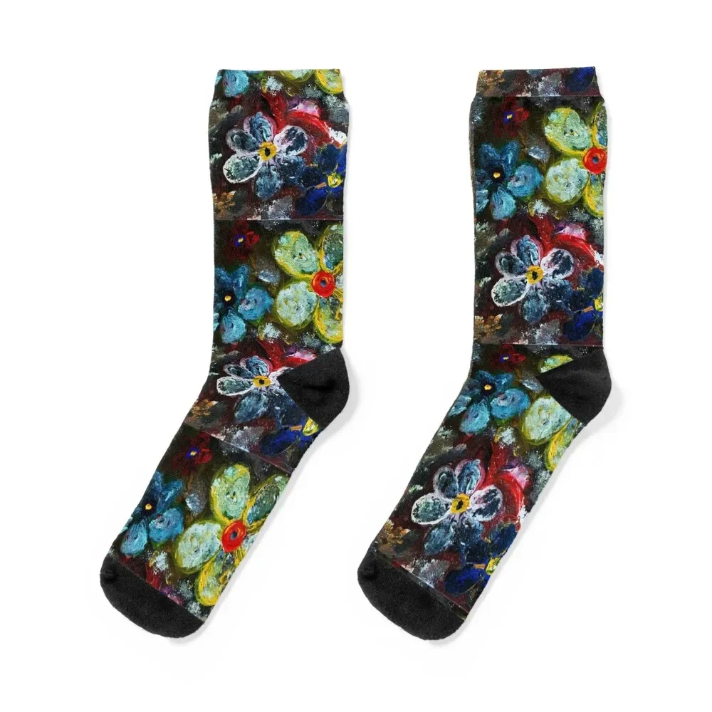 

Variations of flowers Socks Run Rugby cute Socks Woman Men's