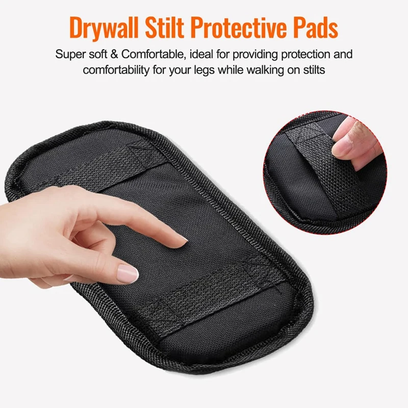 4 Packs Drywall Stilt Spare Parts Accessories Comfort Stilt Pads Protective Padded Leg Bands,Nylon Adjustable Stilt Leg Straps