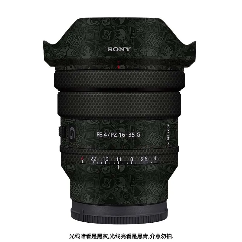 Para SONY FE PZ 16-35mm F4 G pegatina de lente película protectora de la piel protector antiarañazos abrigo 4/16-35 SELP1635G 16-35 F/4 F4G