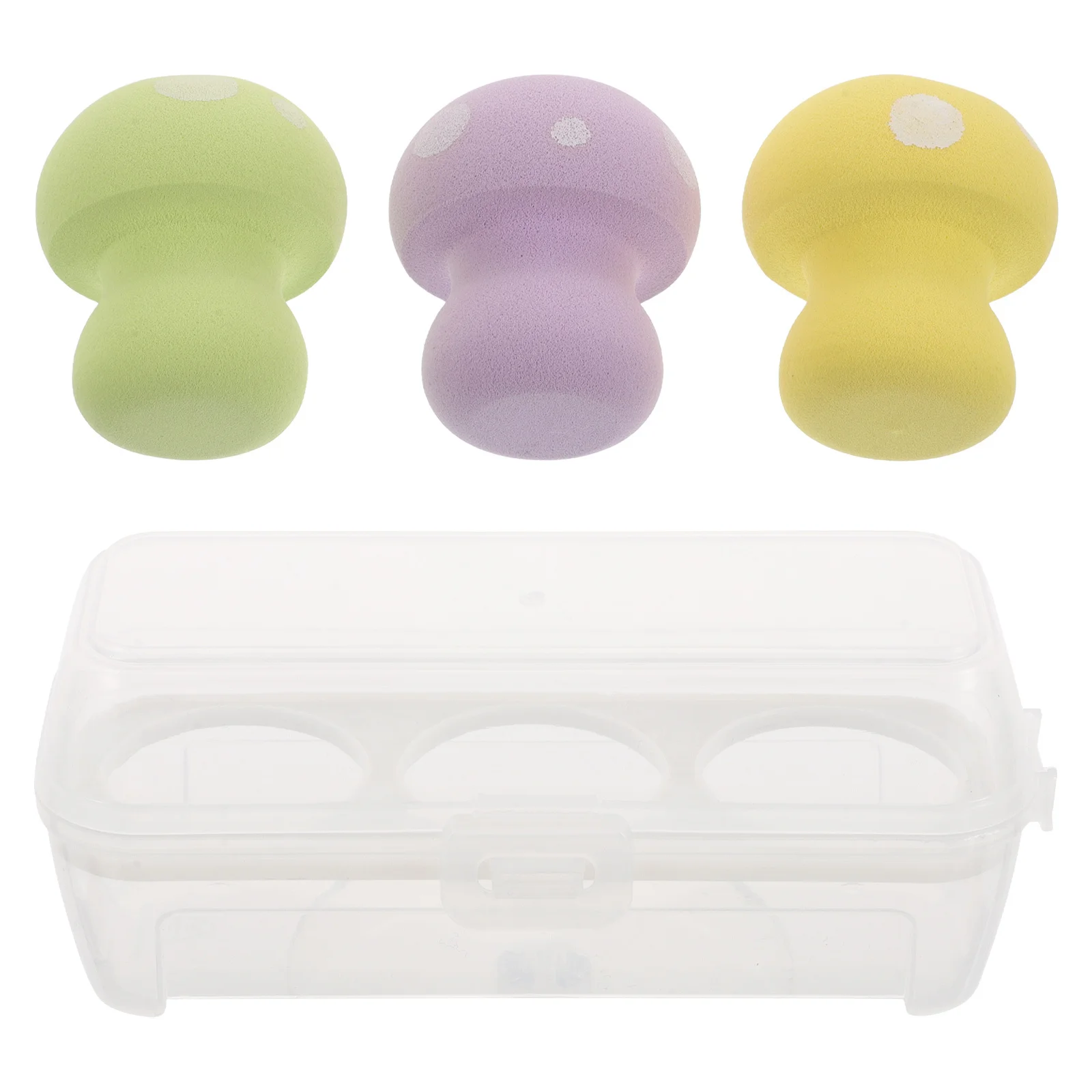 

3pcs Mushroom Makeup Sponge Beauty Puff for Face Foundation Egg Powder Applicator Thick Long Lasting Dual Use