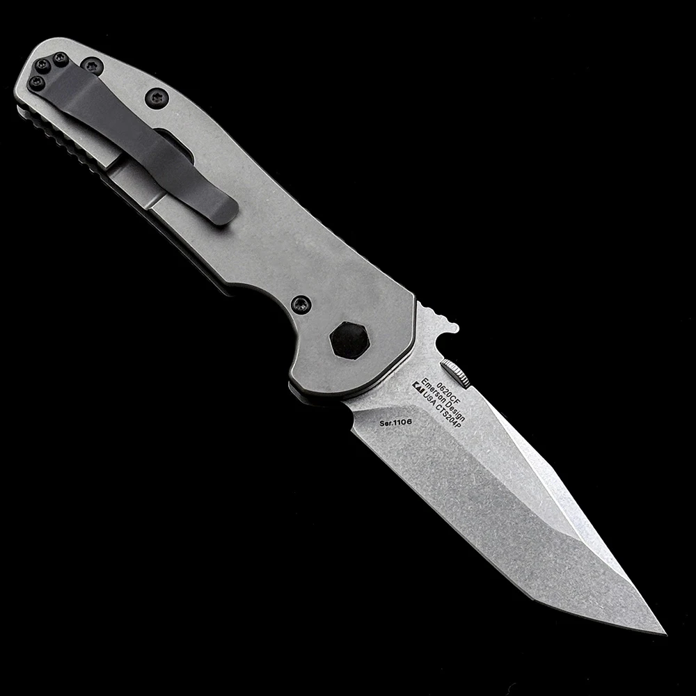 OK-0620CF 0630CF Emerson Tanto Carbon Fiber Bearing Folding Knife Outdoor Camping Hunting Pocket EDC Tool Knife - view 4