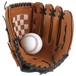 Outdoor Sport Baseball Glove Softball Practice Equipment Size 10.5/11.5/12.5 Left Hand For Kids/Adults Man Woman Training