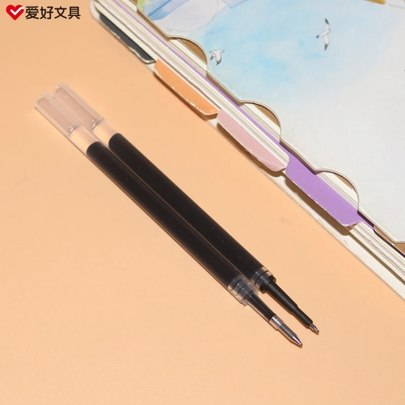 0.5mm Gel Inks Pens Rollerball Inks Straight Liquid Gels Pen Roller Pen Refill Writing Liquid Inks Quick-Dry Pen Refills