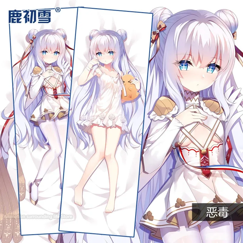 Anime Azur Lane MNF Le Malin Sexy Dakimakura Hugging Body Pillow Case Otaku Male Pillow Cushion Cover Bedding Gifts