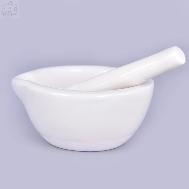 Handheld Mini Chinese Style Ceramics Spice Mill Grinder Kitchen Mortar And Pestle Tools Kit