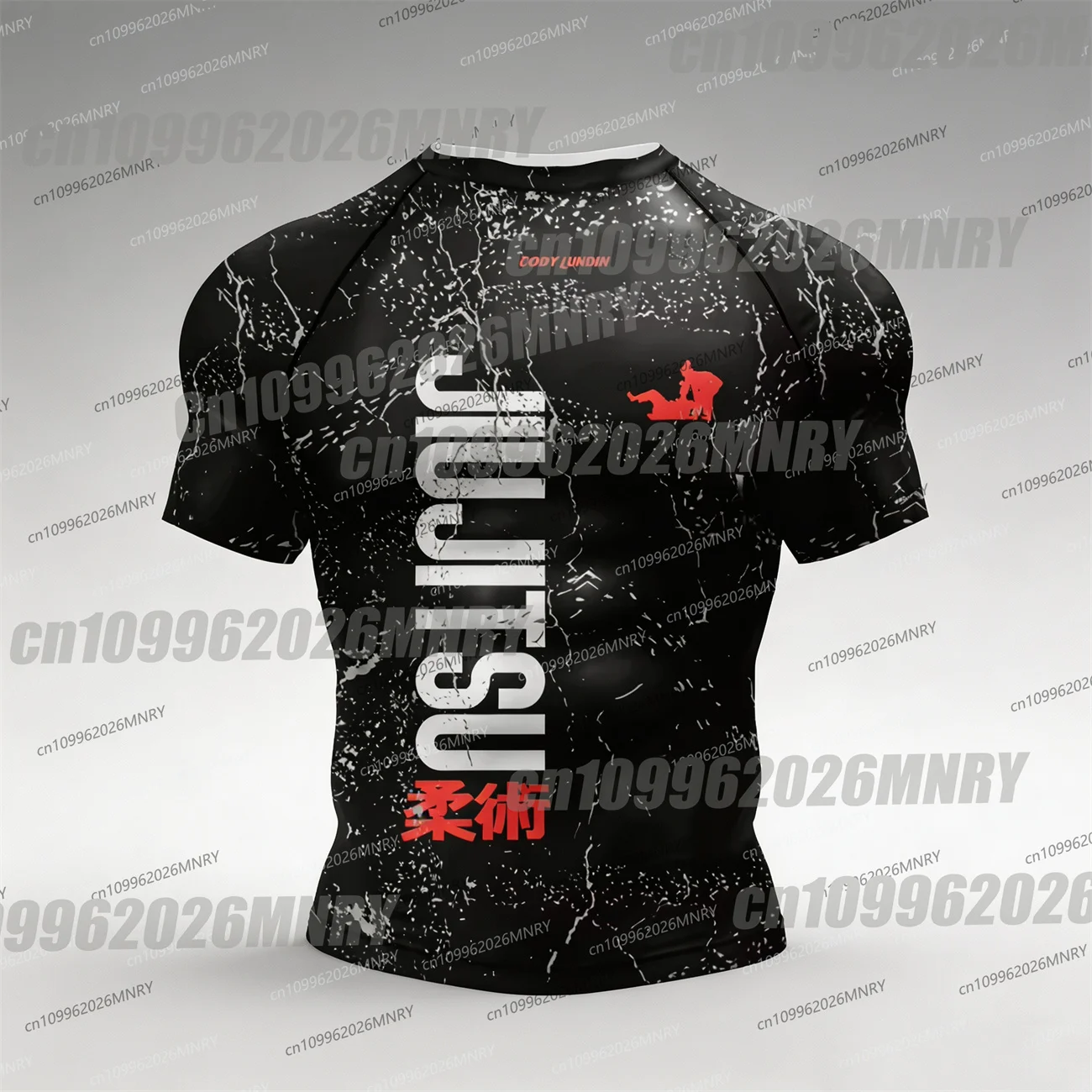 New No gi Bjj T-Shirt Kid jiu jitsu kickboxing Training Rashguard Polyester Spandex Compression Sublimation Sports Men T-Shirts