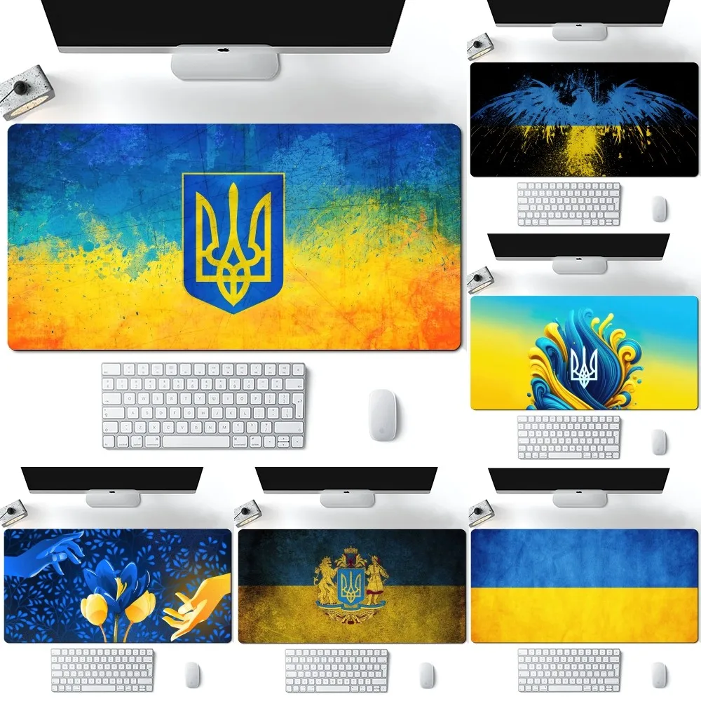 Country Ukraine Flag Mousepad Computer Laptop Gamer Pad PC Gaming Accessories Desk Mats