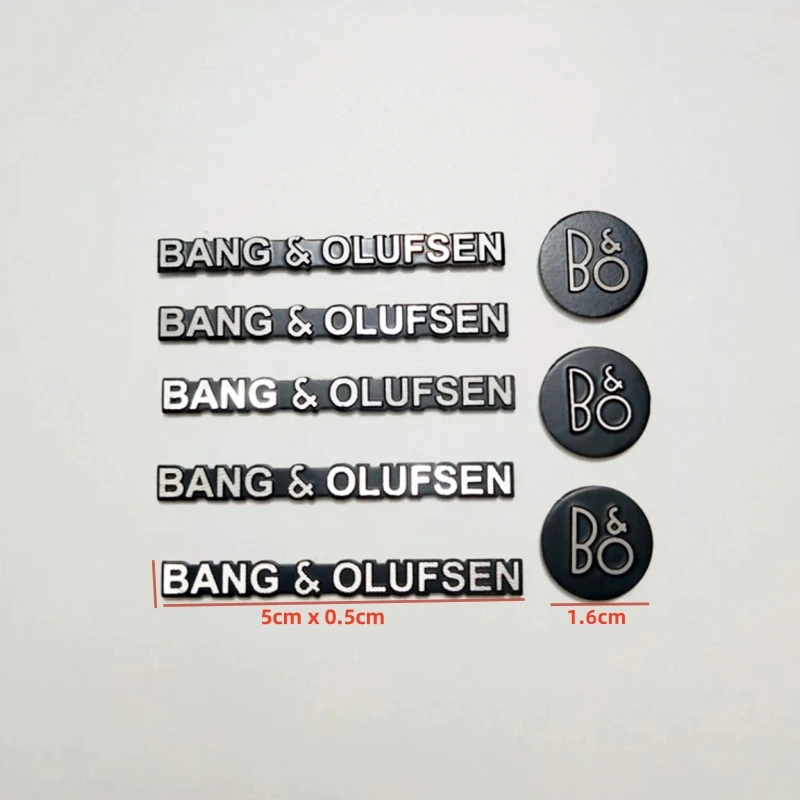 5 pçs 10 pçs de alta qualidade b & o bang & olufsen carro hi-fi alto-falante áudio emblema estéreo emblema adesivos estilo acessórios automóveis