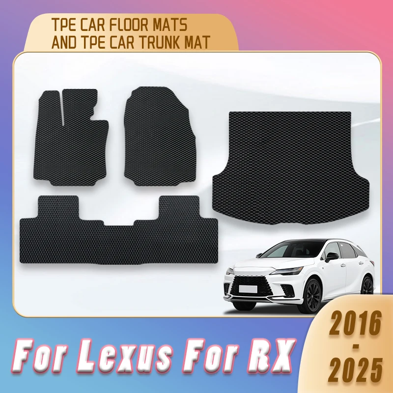 

TPE Car Floor Mats Trunk Carpets For Lexus RX 2016 2017 2018 2019 2020 2021 2022 2023 2024 2025 Interior Accessories Foot Rugs