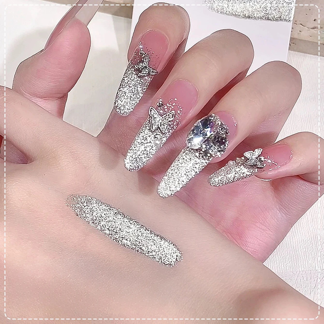 1 pçs psk 2025 novo popular glitter branco elf olho de gato gel unha polonês brilhante platina flash olho de gato esmalte suprimentos para unhas