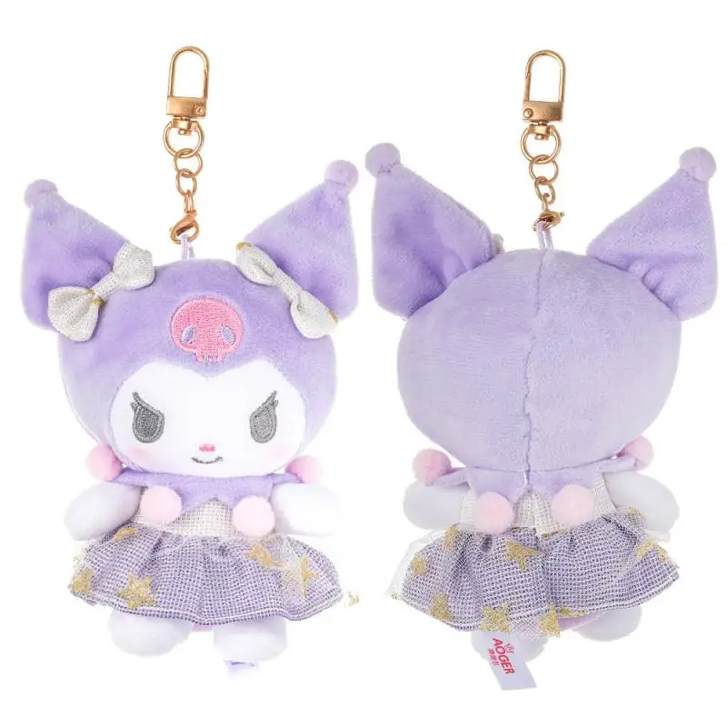 Kawaii Cartoon Hello Kitty My Melody Kuromi Pluszowa lalka Brelok do torby Wisiorek Pluszowa lalka Wisiorek Wysokiej jakości prezent świąteczny